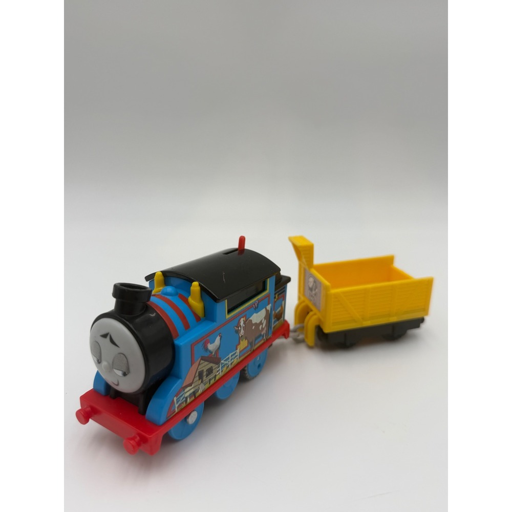 Trackmaster Hit Toy Thomas 2021 Motorized Engine Train Working With Yellow Cart